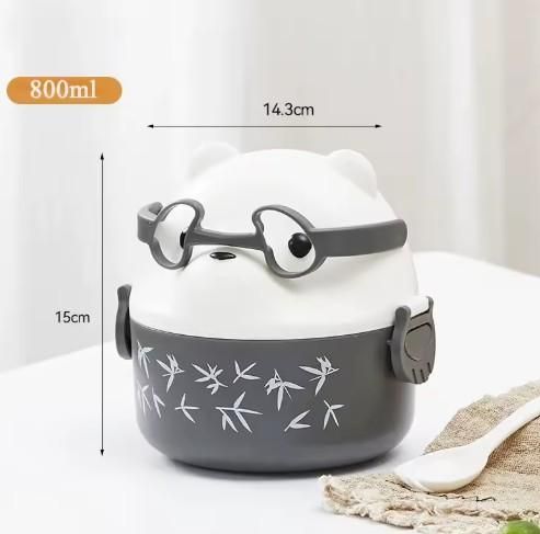 Cute Teddy Cartoon Tiffin Box