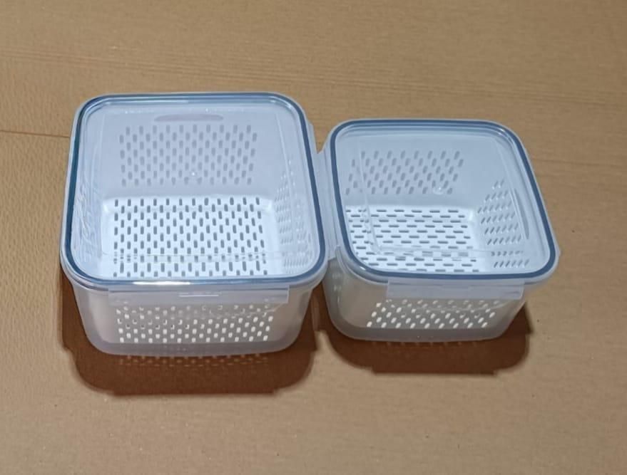 Kitchen Food Storage Containers Set (Pack of 2)